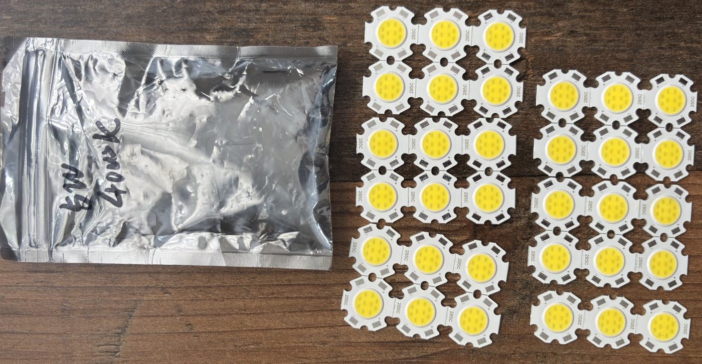 COB LED 5 W, 20 mm, 4000 K