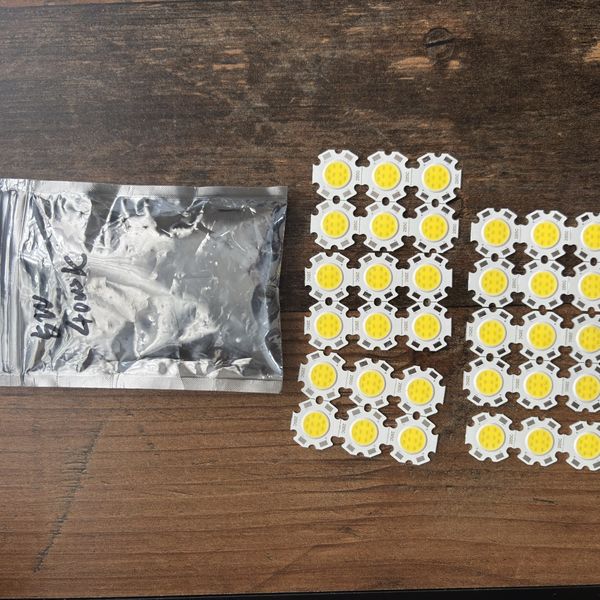 COB LED 5 W, 20 mm, 4000 K